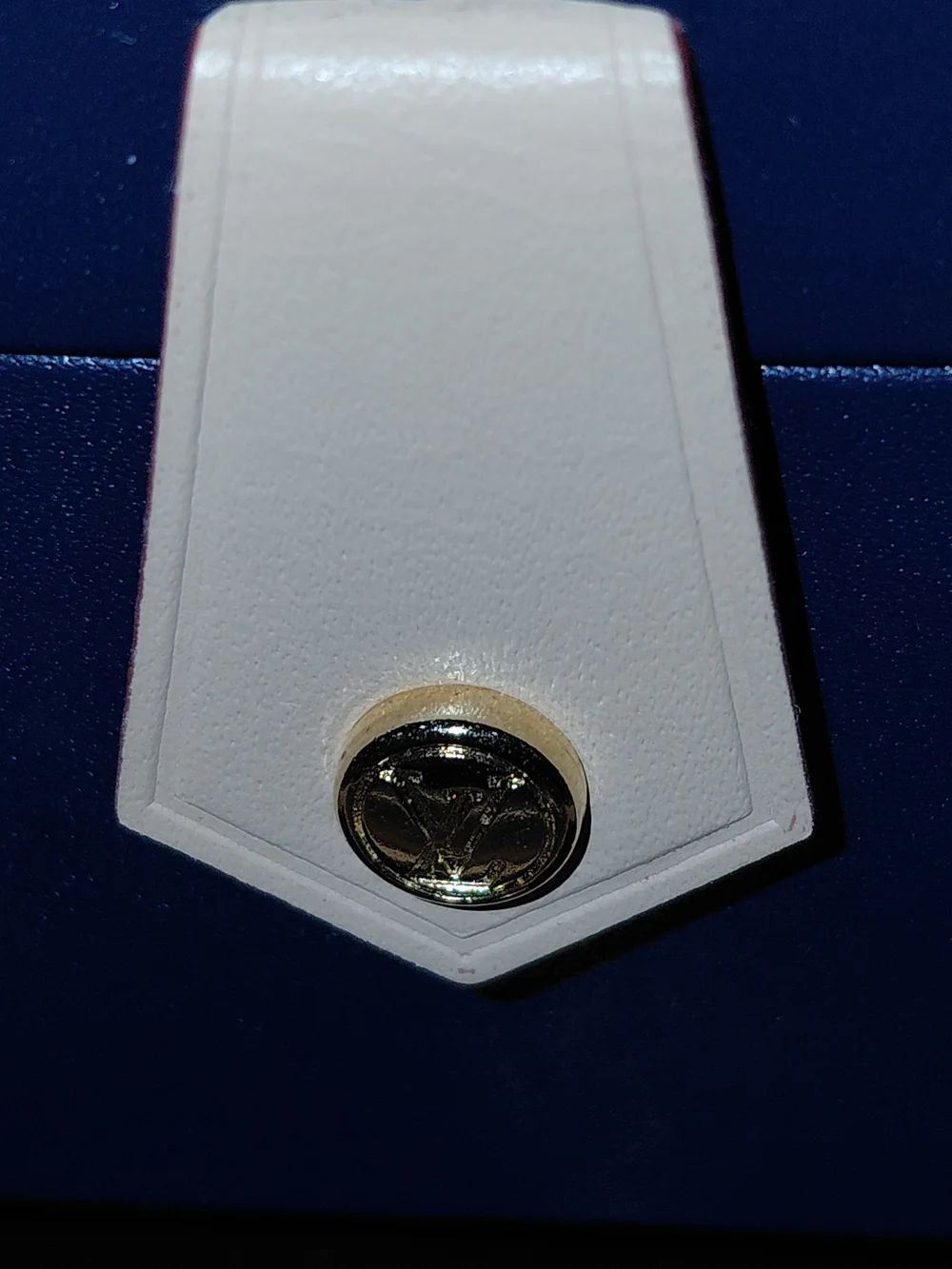 Louis Vuitton Jewelry Storage Box In Signature Orange And Navy Blue GUC!